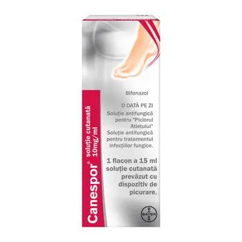 Canespor solutie cutanata 10mg, 15 ml, Bayer