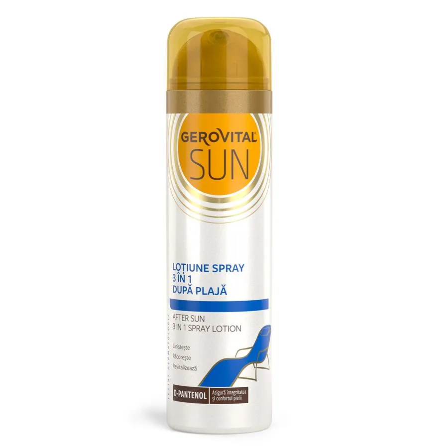 Lotiune spray 3in1 dupa plaja, 150 ml, Gerovital Sun 4652