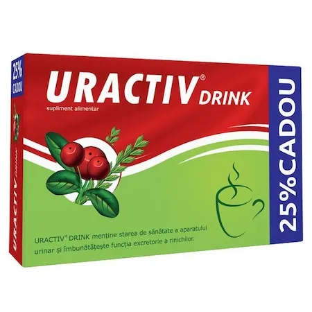 Uractiv Drink 8 plicuri + 2 plicuri (25% Cadou)-Fiterman