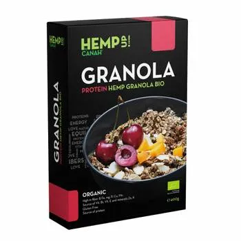 Protein Hemp Granola Bio, 400 grame, Canah