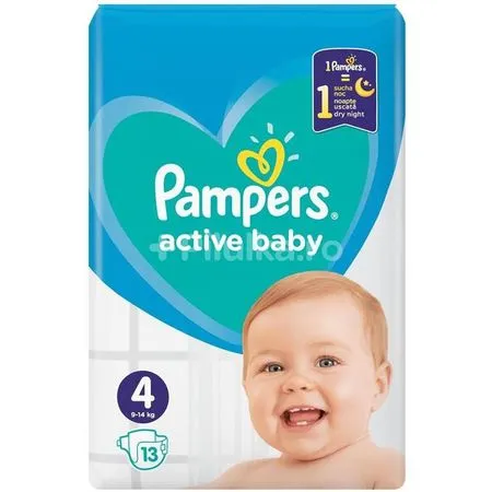 PAMPERS 4 Active Baby (9-14kg) x 13buc