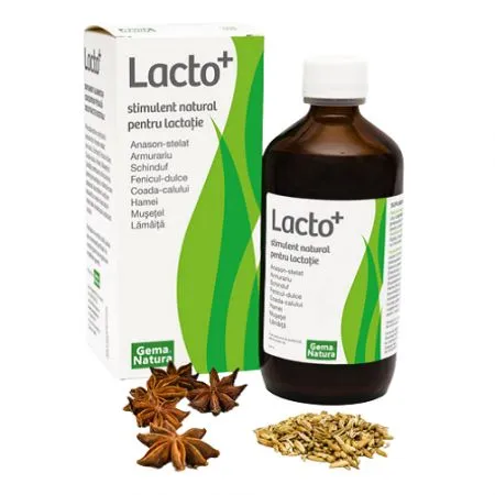 Stimulent pentru lactatie, Lacto+, 250 ml, Gema Natura