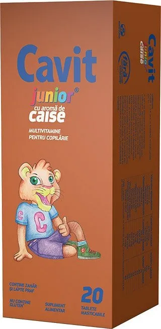 Cavit Junior caise x 20 tablete masticabile