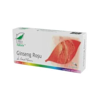 Ginseng Rosu, 30 capsule, Pro Natura