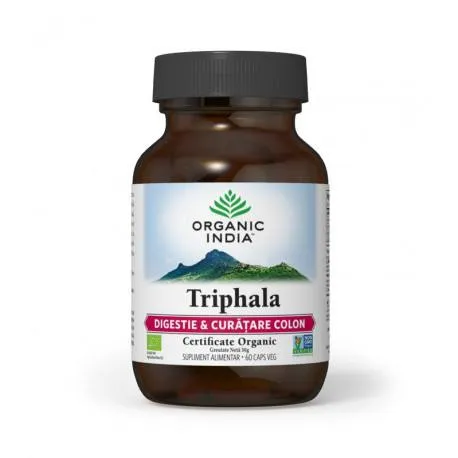 ORGANIC INDIA Triphala | Digestie & Curatare Colon