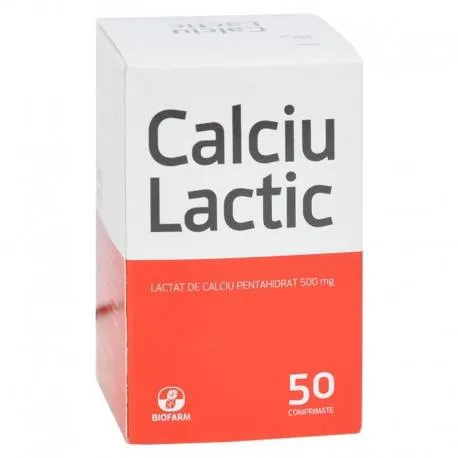 Calciu lactic x 50 comprimate