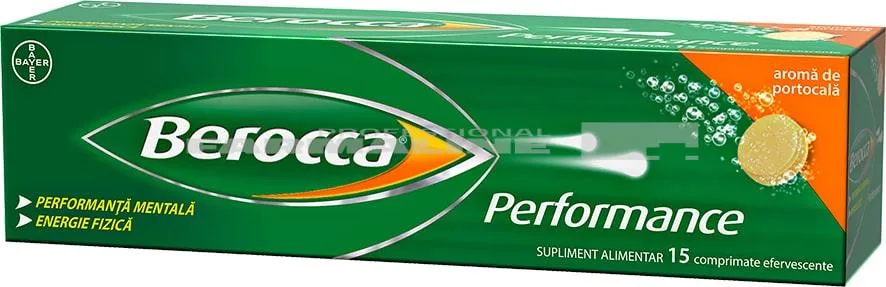 Berocca Performance, Multivitamine, 15 comprimate efervescente