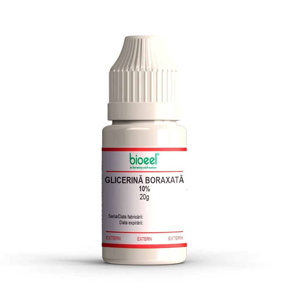 Glicerina boraxata 10%, 20 g, Bioeel