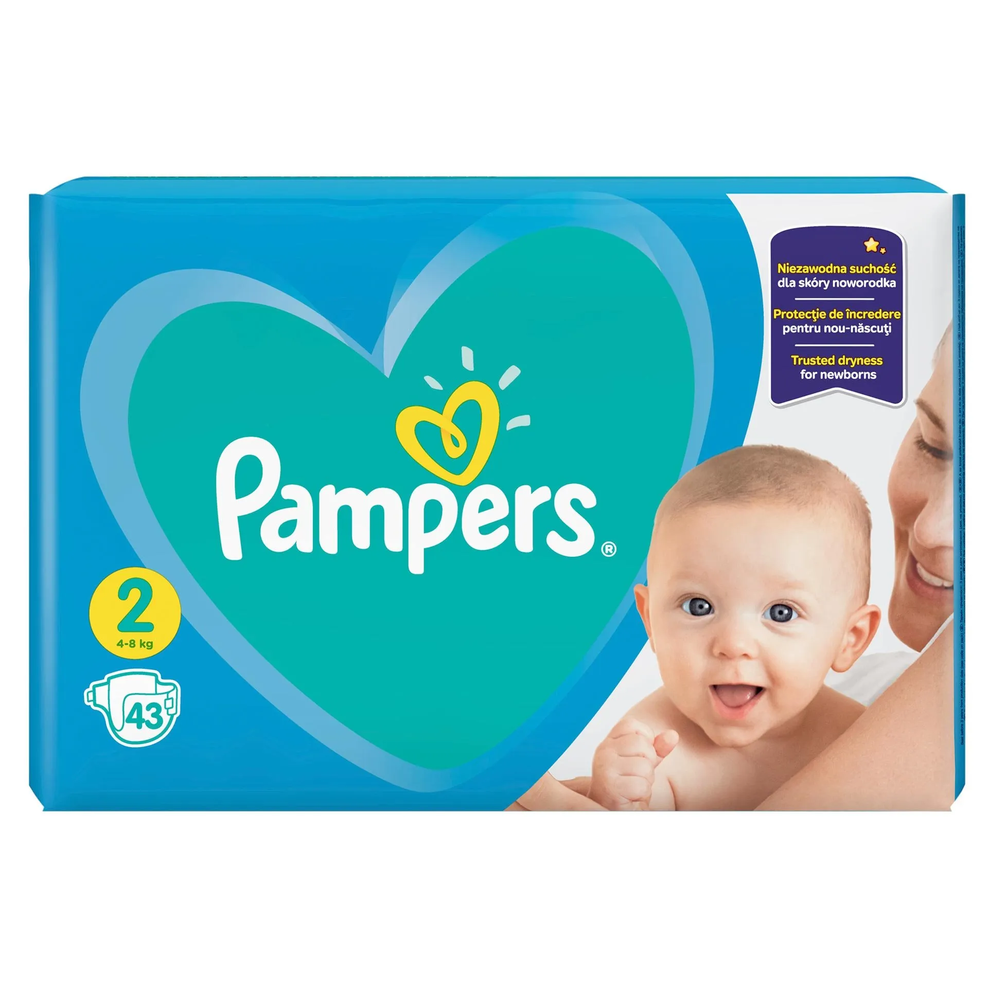 Pampers 2 Active Baby 4-8kg x 43 bucati