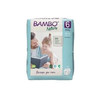 Scutece eco +16kg Marimea 6, 20 bucati, Bambo Nature