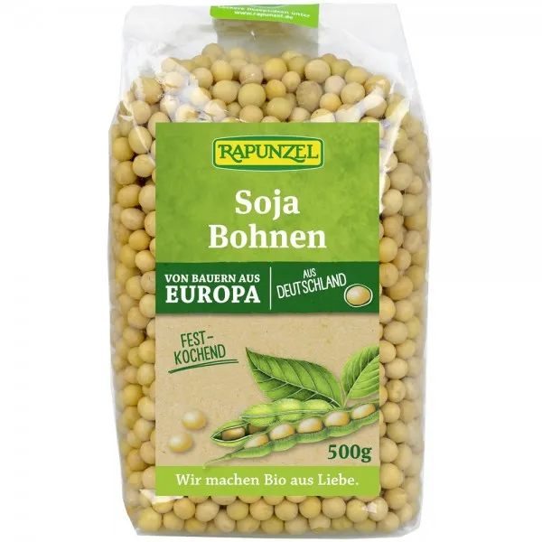 Boabe de soia Bio, 500g, Rapunzel