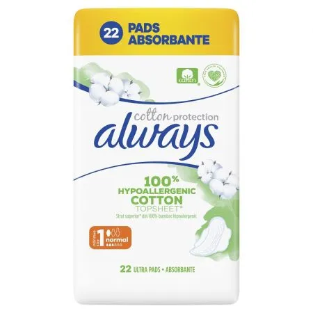 Absorbante Always Naturals Duo, marimea 1, 22 buc, P&G