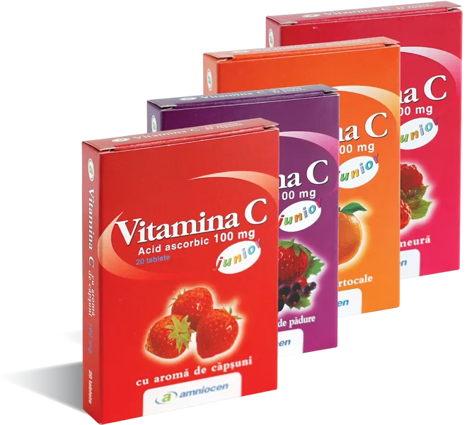 VITAMINA C 100MG FRUCTE PADURE 20 TBL