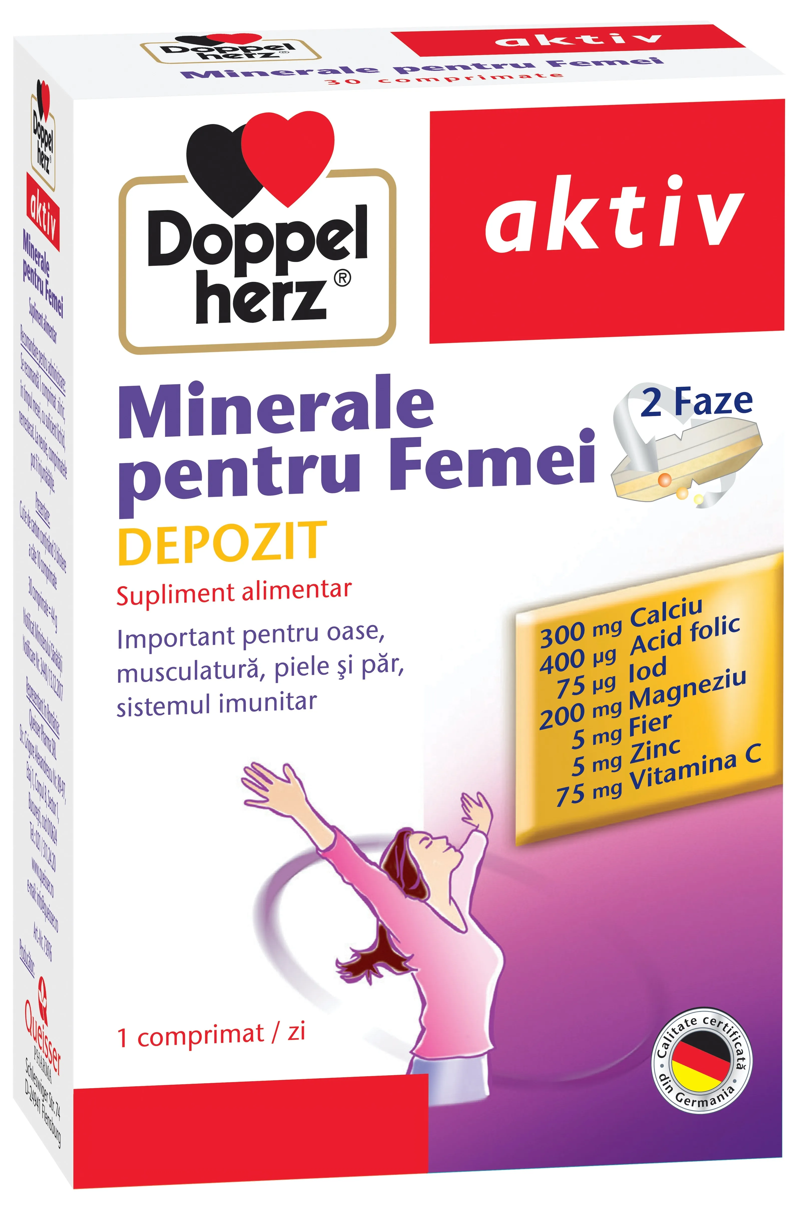 DOPPELHERZ Minerale femei x 30 comprimate