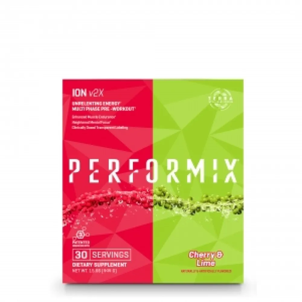 PERFORMIX ION V2X Pre-workout cu aroma de cirese si lamaie verde (444 grame), GNC