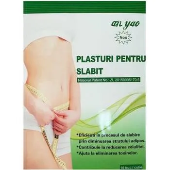 Plasture pentru slabit 7.5 x 7.5cm, 16 bucati, Naturalia Diet