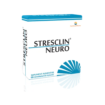 Stresclin Neuro, 60 comprimate filmate, Sun Wave
