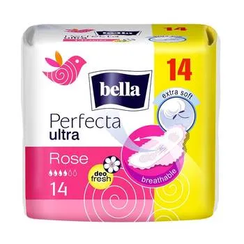 Absorbante Perfecta Slim Rose, 14 bucati, Bella