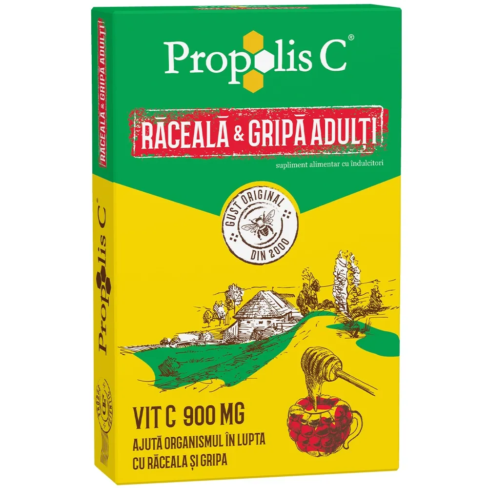 Propolis C raceala si gripa adulti, 8 plicuri, Fiterman