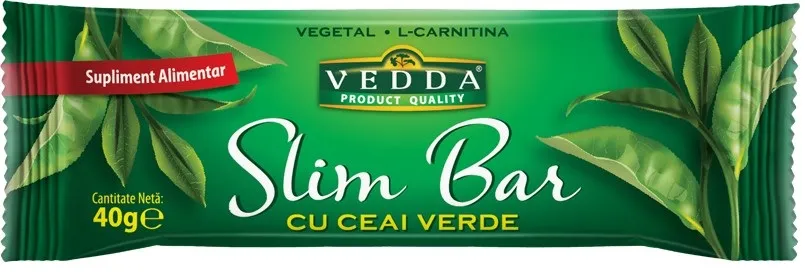 Baton slim bar cu ceai verde 40g - Vedda