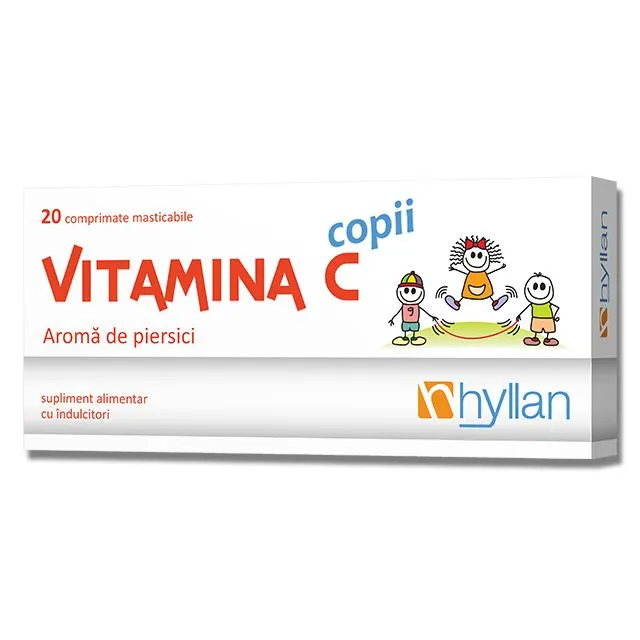 VITAMINA C COPII X 20 COMPRIMATE MASTICABILE HYLLAN