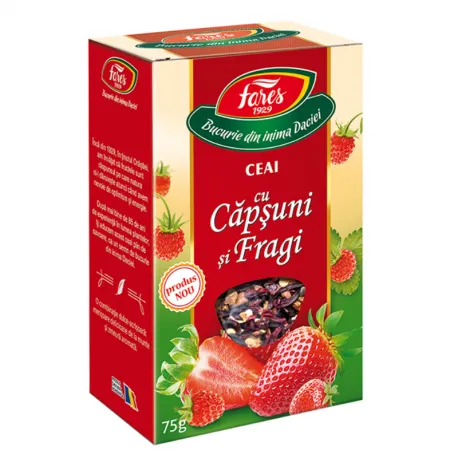 Ceai cu capsuni si fragi x 75 g FAR