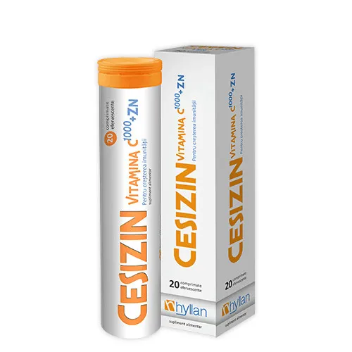 HYLLAN CESIZIN VITAMINA C 1000 + ZN 20 COMPRIMATE EFERVESCENTE