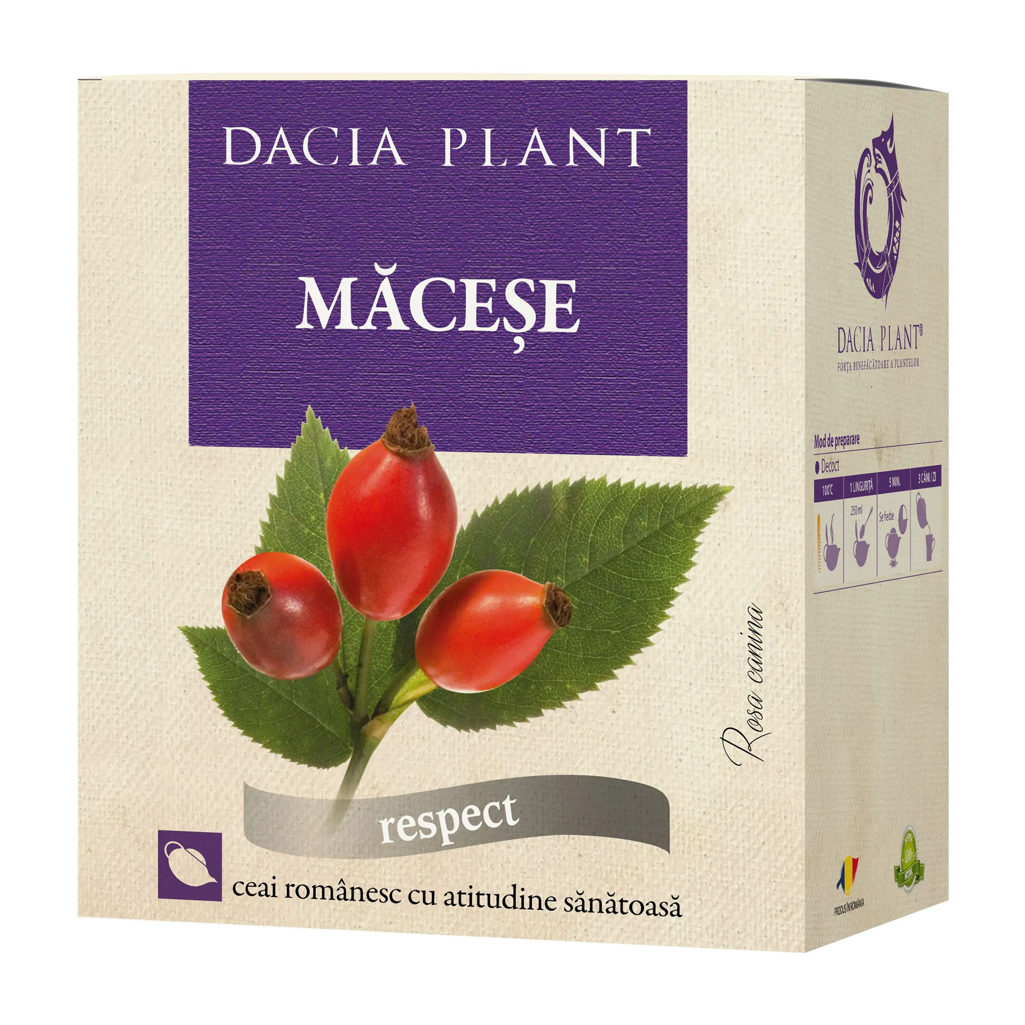 Ceai de Macese, 50 g , Dacia Plant