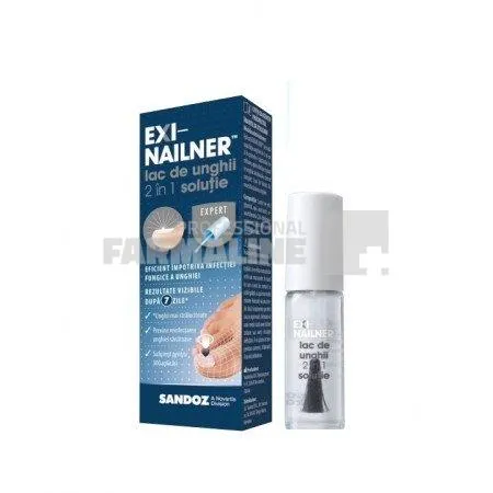 Exi-nailner Lac de unghii 2 in 1 5 ml