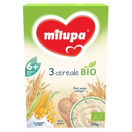 MILUPA CEREALE BIO 3 X 250 G