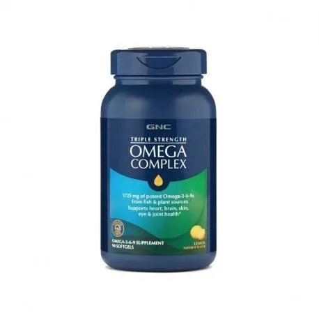 GNC Acizi Grasi Omega-3-6-9, 90 capsule