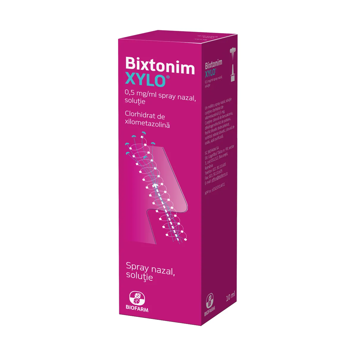 Bixtonim Xylo spray 0,5mg/ml x 10ml-Biofarm