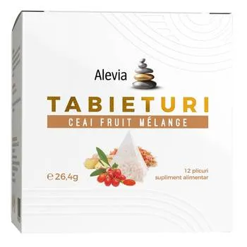 Ceai fruit melange Tabieturi, 12 plicuri, Alevia