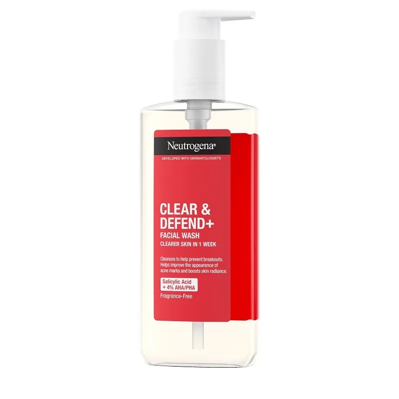 NEUTROGENA CLEAR DEFEND+ FACIAL WASH X 200ML