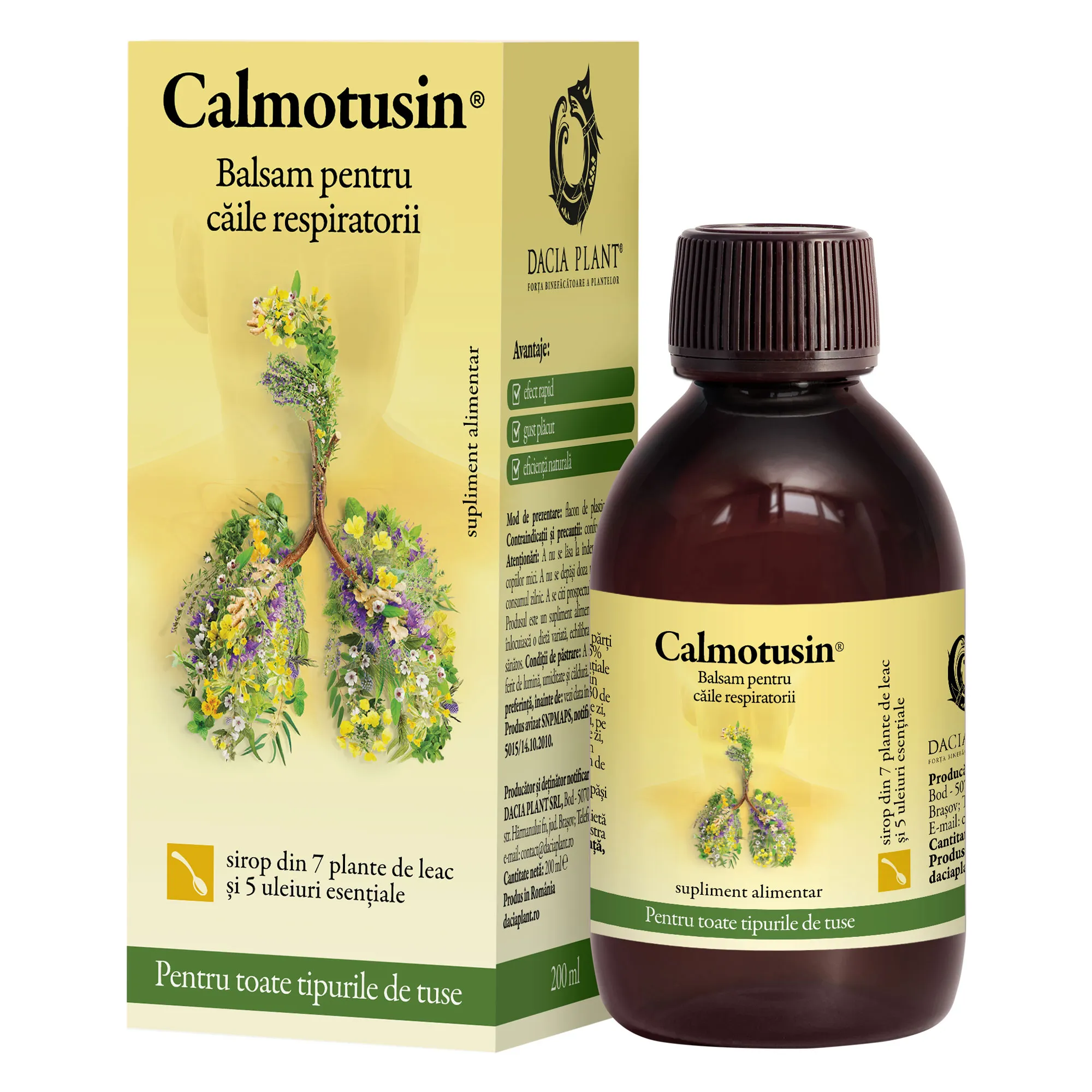 Calmotusin ,sirop 200 ml Dacia Plant