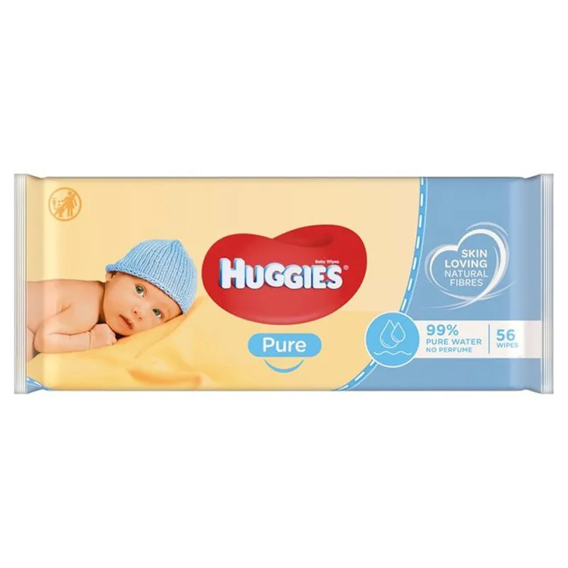 HUGGIES Servetele umede Pure x 56 bucati