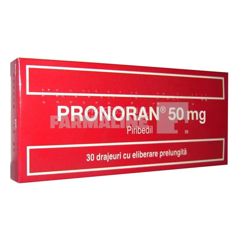 PRONORAN 50 mg x 30 DRAJ. ELIB. PREL. 50mg LES LAB. SERVIER IND