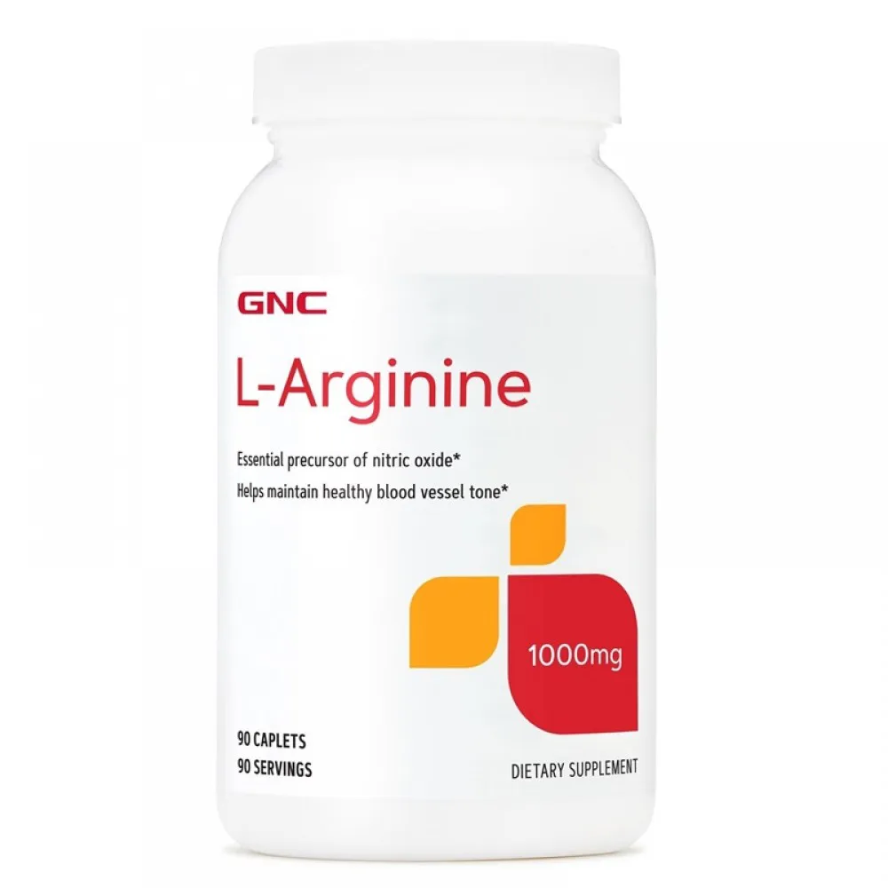 L-Arginine 1000 mg (90 tablete), GNC