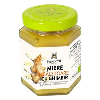 Miere Bio Ghimbir Incalzitor, 230g, Sonnentor