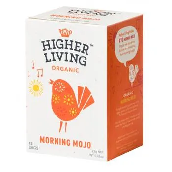 Ceai Morning Mojo Bio, 15 plicuri, Higher Living