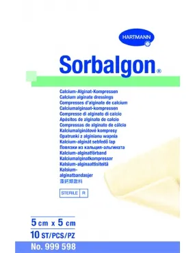 Sorbalgon 5x5cm pansament hidroactiv 10buc