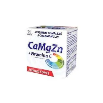 CaMgZn + Vitamina C, 60 plicuri, Zdrovit
