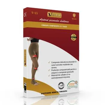 Ciorapi compresivi tip dres 280 deni 22-27 MmHg V-15 L, 1 bucata, Varilegs