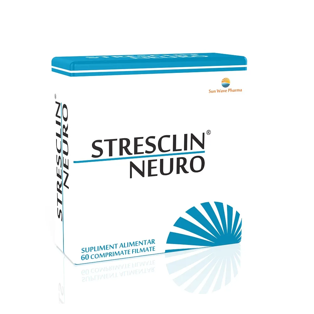 Stresclin Neuro ,60 comprimate filmate (Sun Wave)