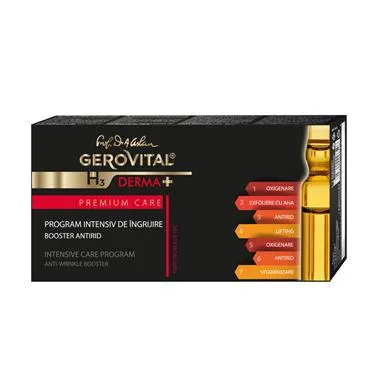 Gerovital H3 Derma+ Premium Care Program intensiv de ingrijire 7 fiole