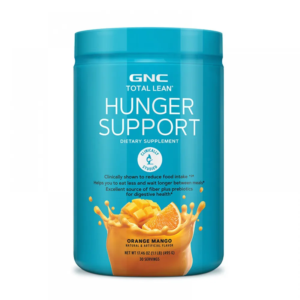 Hunger Support cu aroma de portocale si mango (495 grame), GNC Total Lean