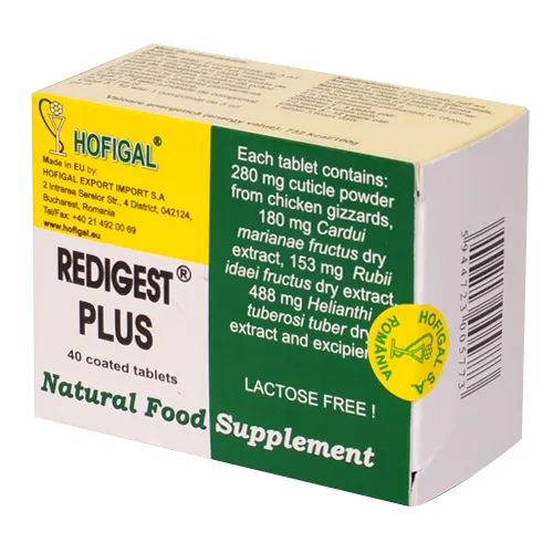 Redigest Plus, 40 comprimate, Hofigal