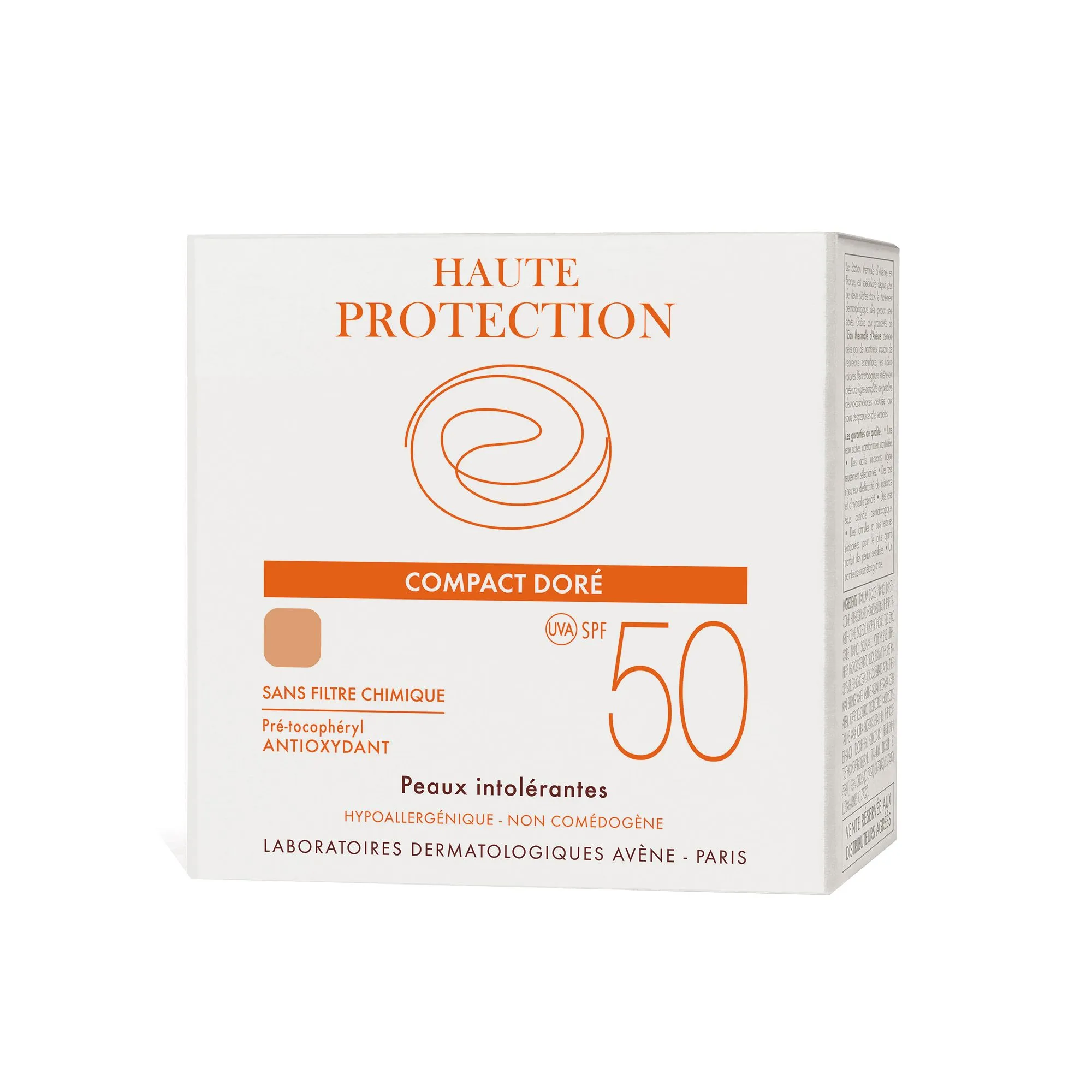 AVENE Fond de ten pentru protectie ridicata SPF 50 Compact Dore , 10 g, Pierre Fabre
