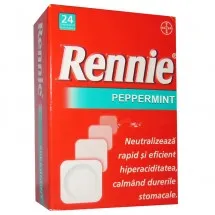 Rennie Peppermint, 24 comprimate, Bayer