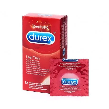 Durex Feel Thin prezervative , 12 bucati